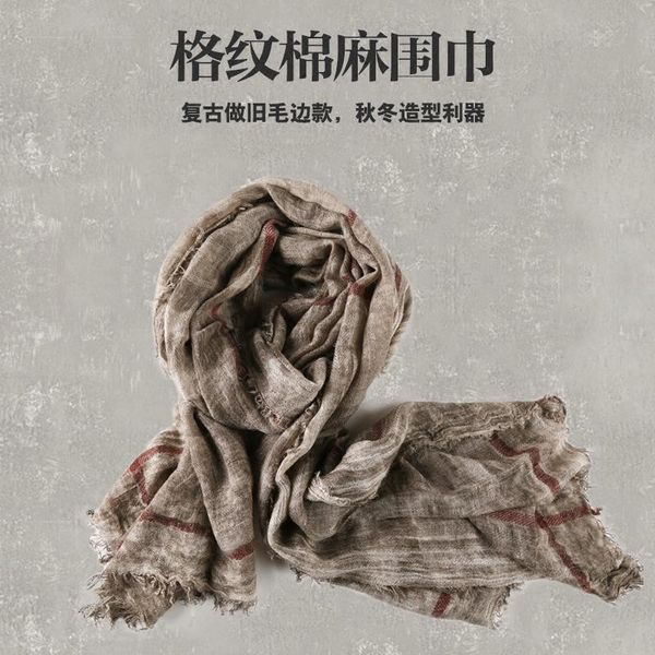 scarves men autumn season retro old color plaid scarf women linen cotton tassel metrosexual man fashion classical, Blue;gray
scarves men autumn season retro old color plaid scarf women linen cotton tassel metrosexual man fashion classical, Blue;gray