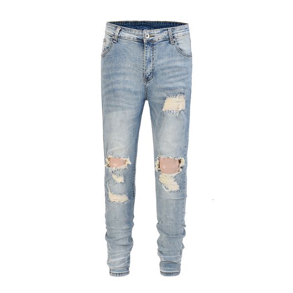 black stretch destroyed ripped design fashion hiphop big hole ny jeans for men, Blue
black stretch destroyed ripped design fashion hiphop big hole ny jeans for men, Blue