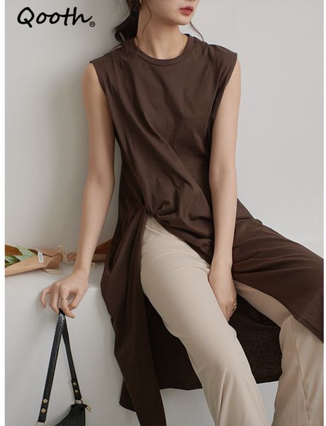 qooth sleeveless irregular mid-length split shirt skirt womens summer thin o-neck solid dress fashion causal cotton dress qt698 210518, Black;gray
qooth sleeveless irregular mid-length split shirt skirt womens summer thin o-neck solid dress fashion causal cotton dress qt698 210518, Black;gray