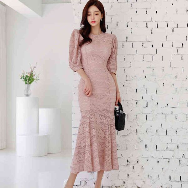 casual dresses new 2021 summer elegant hollow out pink lace long formal party half sleeve o neck slim trumpet mermaid q0r5, Black;gray
casual dresses new 2021 summer elegant hollow out pink lace long formal party half sleeve o neck slim trumpet mermaid q0r5, Black;gray