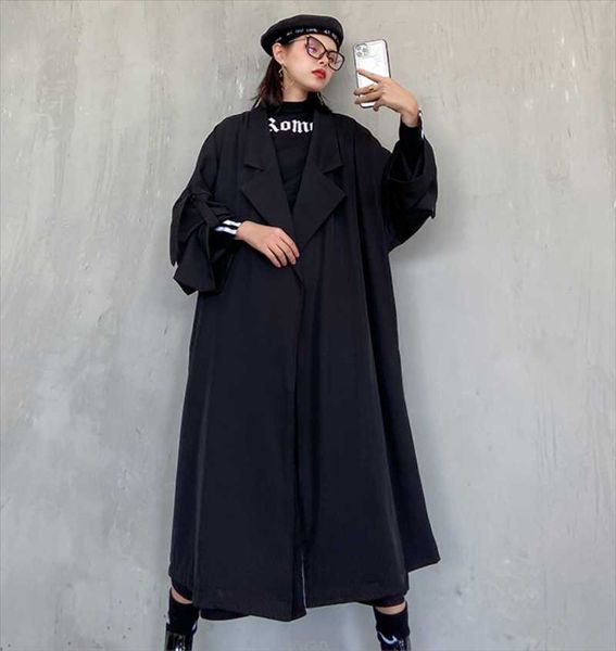 women's trench coats japan and south korea spring autumn large size coat looser slimmer no button cardigan, Tan;black
women's trench coats japan and south korea spring autumn large size coat looser slimmer no button cardigan, Tan;black