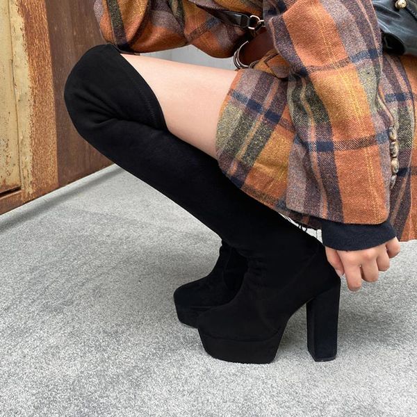 boots haraval women stretch long black winter autumn waterproof platform super thick heels fashion elegant lady shoes mode e178l
boots haraval women stretch long black winter autumn waterproof platform super thick heels fashion elegant lady shoes mode e178l