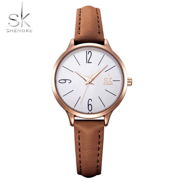 wristwatches shengke women quartz brown leather ladies classic casual analog watches relogio feminino, Slivery;brown
wristwatches shengke women quartz brown leather ladies classic casual analog watches relogio feminino, Slivery;brown