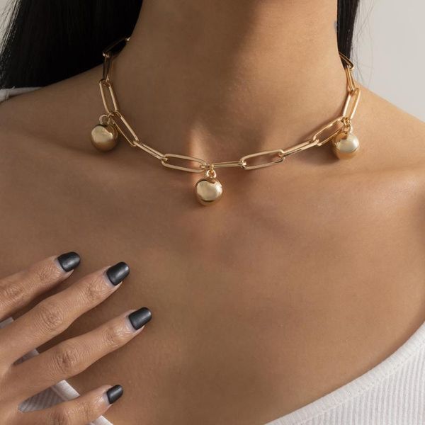 chains multiple small ball pendant necklace collier gold color link chain choker necklaces collar for women jewelry accessories, Silver
chains multiple small ball pendant necklace collier gold color link chain choker necklaces collar for women jewelry accessories, Silver