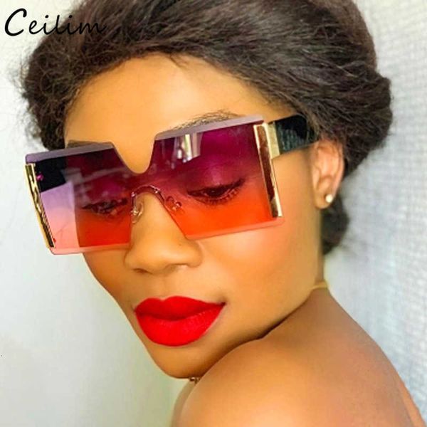 sun glasses 2021 big frame oversize glasses women brand designer rimless square shades vintage fashion gradient clear, White;black
sun glasses 2021 big frame oversize glasses women brand designer rimless square shades vintage fashion gradient clear, White;black