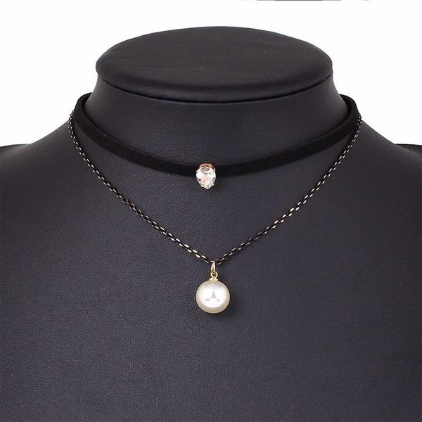 chokers trendy temperament imitation pearl pendant multi-layer leather clavicle necklace for women ladies jewellry, Golden;silver
chokers trendy temperament imitation pearl pendant multi-layer leather clavicle necklace for women ladies jewellry, Golden;silver