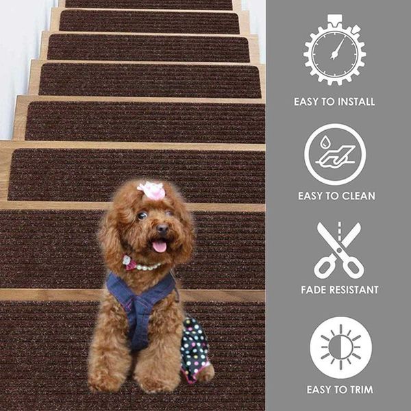 carpets 5pcs stair self-adhesive treads mat rectangle non-slip rugs mats pure color style pads carpet pad 55x22x3cm
carpets 5pcs stair self-adhesive treads mat rectangle non-slip rugs mats pure color style pads carpet pad 55x22x3cm