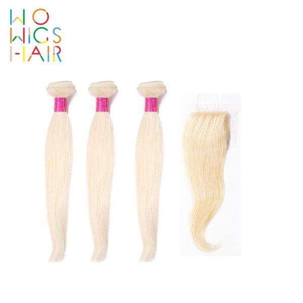 human hair bulks wowigs platinum blonde straight 3 bundles deal with lace closure / frontal, Black
human hair bulks wowigs platinum blonde straight 3 bundles deal with lace closure / frontal, Black