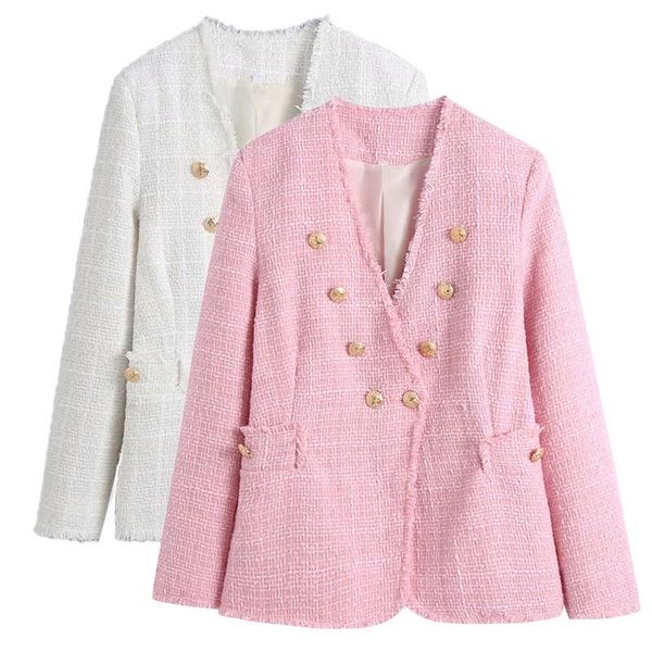women's suits & blazers blingblingee tweed woolen cut edge double breasted women casual spring autumn v neck long suit jacket female co, White;black
women's suits & blazers blingblingee tweed woolen cut edge double breasted women casual spring autumn v neck long suit jacket female co, White;black