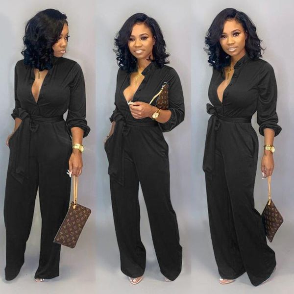 women's jumpsuits & rompers 2021 autumn and winter fashion stand collar long-sleeved solid color casual jumpsuit overalls for women bod, Black;white
women's jumpsuits & rompers 2021 autumn and winter fashion stand collar long-sleeved solid color casual jumpsuit overalls for women bod, Black;white
