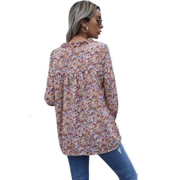 women's blouses & shirts floral print womens and spring autumn casual fashion v neck flared long sleeve office ladies plus size fem pz, White
women's blouses & shirts floral print womens and spring autumn casual fashion v neck flared long sleeve office ladies plus size fem pz, White