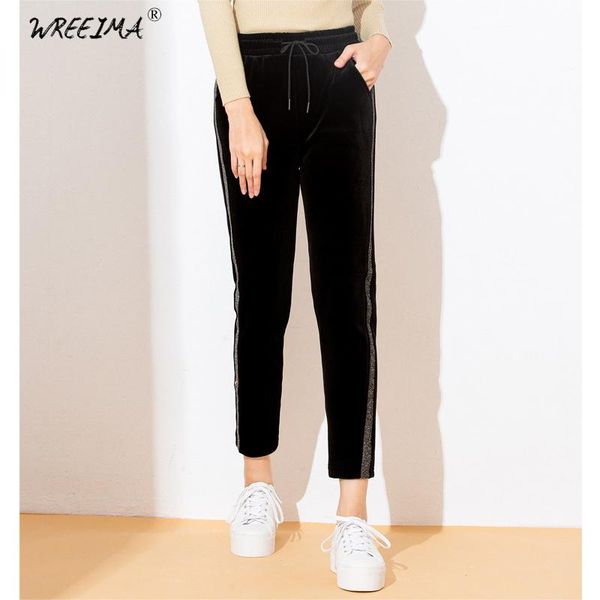 women's pants & capris wreeima sweatpants pleuche women autumn winter black harem harajuku plus size pencil female casual trousers, Black;white
women's pants & capris wreeima sweatpants pleuche women autumn winter black harem harajuku plus size pencil female casual trousers, Black;white