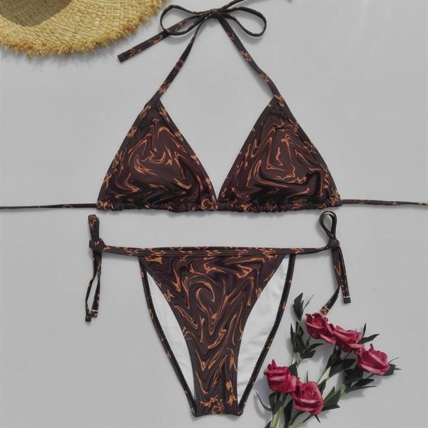 one-piece suits 2021 summer brand printed triangle swimsuit women's bra lace bikini bandage set brown sporty
one-piece suits 2021 summer brand printed triangle swimsuit women's bra lace bikini bandage set brown sporty