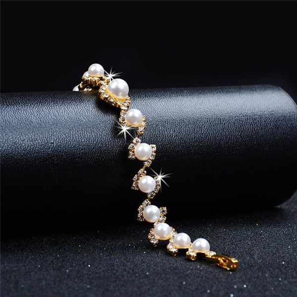 charm bracelets luxury female white pearl bracelet cute gold silver color chain for women vintage round crystal stone wedding, Golden;silver
charm bracelets luxury female white pearl bracelet cute gold silver color chain for women vintage round crystal stone wedding, Golden;silver
