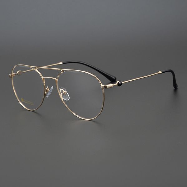 designer sunglasses gold pure titanium double beam pilot with myopia korean eye frame female personality trendy men's style, White;black
designer sunglasses gold pure titanium double beam pilot with myopia korean eye frame female personality trendy men's style, White;black