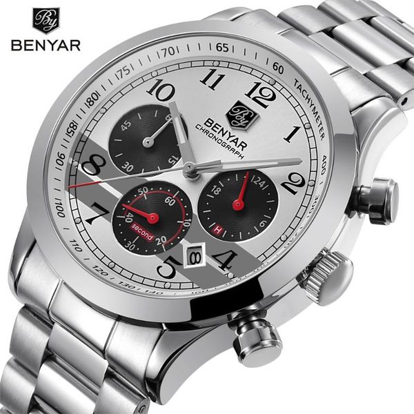 wristwatches benyar 2021 fashion sport quartz mens watches business waterproof male wristwatch relogio masculino for man, Slivery;brown
wristwatches benyar 2021 fashion sport quartz mens watches business waterproof male wristwatch relogio masculino for man, Slivery;brown