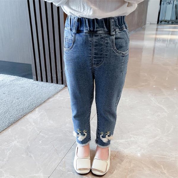 jeans girls embroidery pattern kids casual style children spring autumn children's clothes, Blue
jeans girls embroidery pattern kids casual style children spring autumn children's clothes, Blue