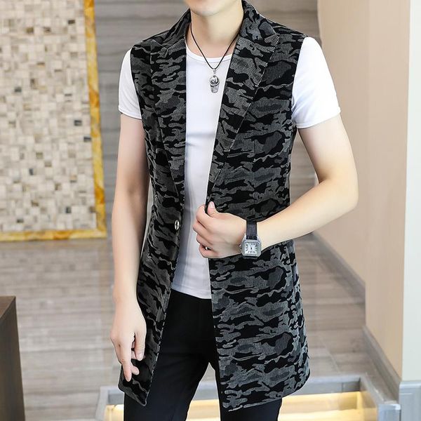 men's vests brand v-neck sleeveless camouflage techwear jacket streetwear one button long waistcoat vest spring autumn slim fit veste h, Black;white
men's vests brand v-neck sleeveless camouflage techwear jacket streetwear one button long waistcoat vest spring autumn slim fit veste h, Black;white