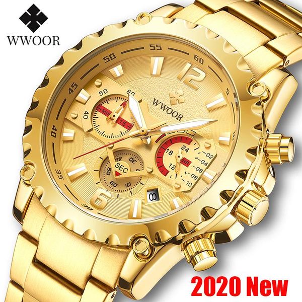 wristwatches wwoor luxury gold full steel watch men 2021 sports chronograph quartz watches for military waterproof clock reloj hombre, Slivery;brown
wristwatches wwoor luxury gold full steel watch men 2021 sports chronograph quartz watches for military waterproof clock reloj hombre, Slivery;brown