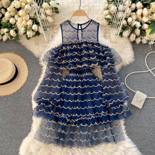 singreiny chic off shoulder mesh dress women hollow wave cut puff sleeve a-line evening dress summer korean elegant ruffle dress 210419, Black;gray
singreiny chic off shoulder mesh dress women hollow wave cut puff sleeve a-line evening dress summer korean elegant ruffle dress 210419, Black;gray