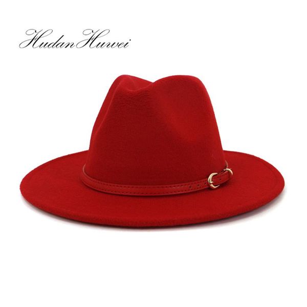 Sell Men Women Red Wool Fedora Hat Wide Brim Jazz Elegant Lady Party Hats, Blue;gray
Sell Men Women Red Wool Fedora Hat Wide Brim Jazz Elegant Lady Party Hats, Blue;gray