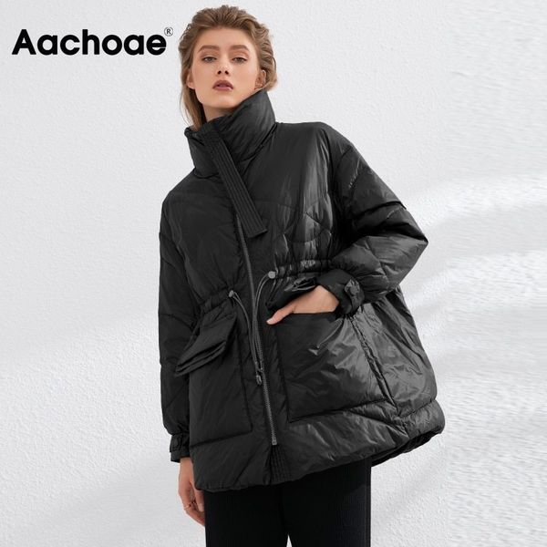 aachoae pure winter lightweight down jacket women thick warm batwing long sleeve loose doudoune pocket ultra light duck down 210413, Black
aachoae pure winter lightweight down jacket women thick warm batwing long sleeve loose doudoune pocket ultra light duck down 210413, Black
