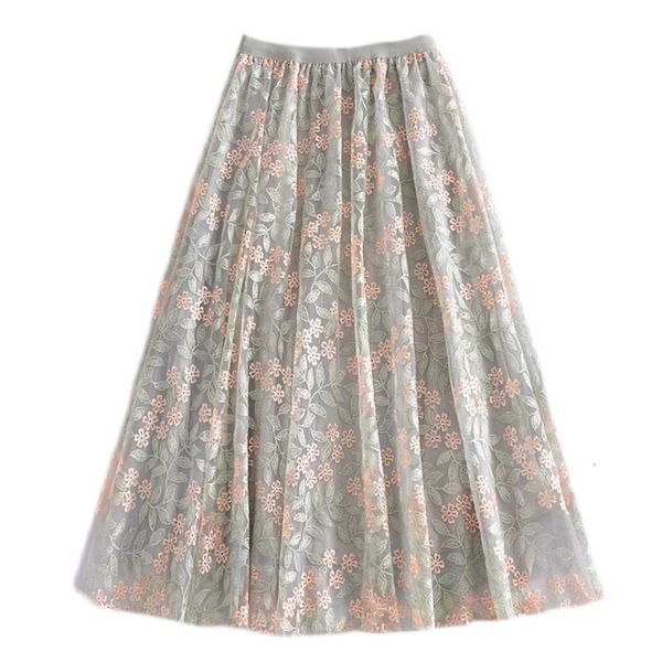 skirts women summer mesh flower embroidery a-line pleated stretch high waist boho femme faldas jupe saia cvsb, Black
skirts women summer mesh flower embroidery a-line pleated stretch high waist boho femme faldas jupe saia cvsb, Black