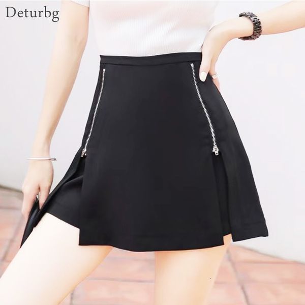 women's shorts fashion high waist zipped splits moto biker black skater skirts 2021 summer sk746 7rrm, White;black
women's shorts fashion high waist zipped splits moto biker black skater skirts 2021 summer sk746 7rrm, White;black
