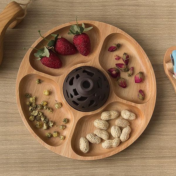 dishes & plates 25cm wooden partition tray household 5 compartments snack dry fruit plate natural round shape divided 2021
dishes & plates 25cm wooden partition tray household 5 compartments snack dry fruit plate natural round shape divided 2021