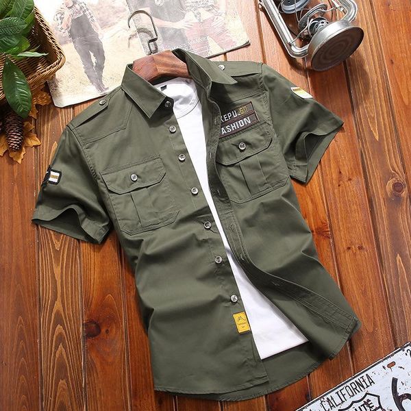 men's casual shirts mens military shirt men fadshort sleeve cargo summer cotton solid male pocket work -5xl, White;black
men's casual shirts mens military shirt men fadshort sleeve cargo summer cotton solid male pocket work -5xl, White;black