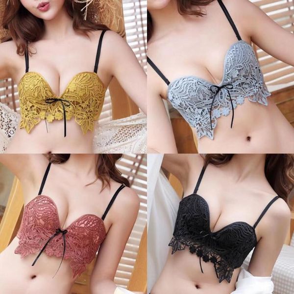 bras fashion women lingerie embroidery lace 4 colors underwear comfortable bra 3/4 cup thick bow intimates, Red;black
bras fashion women lingerie embroidery lace 4 colors underwear comfortable bra 3/4 cup thick bow intimates, Red;black