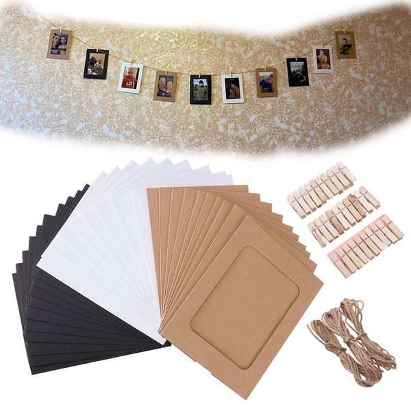po frame combination paper with clips diy kraft picture hanging wall pos 2m rope home decoration frames
po frame combination paper with clips diy kraft picture hanging wall pos 2m rope home decoration frames