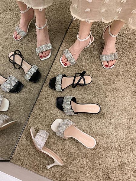 sandals 2021 summer outside female shoe high heels all-match girls high-heeled beige comfort fashion stiletto casual rome pu, Black
sandals 2021 summer outside female shoe high heels all-match girls high-heeled beige comfort fashion stiletto casual rome pu, Black