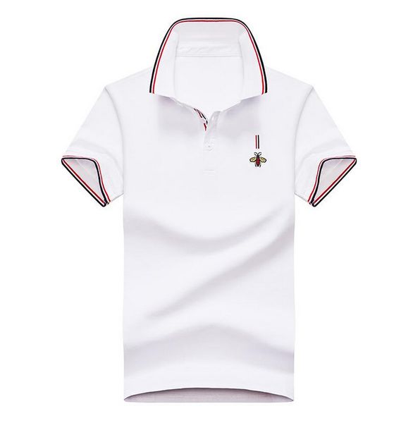 cotton polos shirt men solid slim fit short sleeve patchwork fashion streetwear male polo, White;black
cotton polos shirt men solid slim fit short sleeve patchwork fashion streetwear male polo, White;black