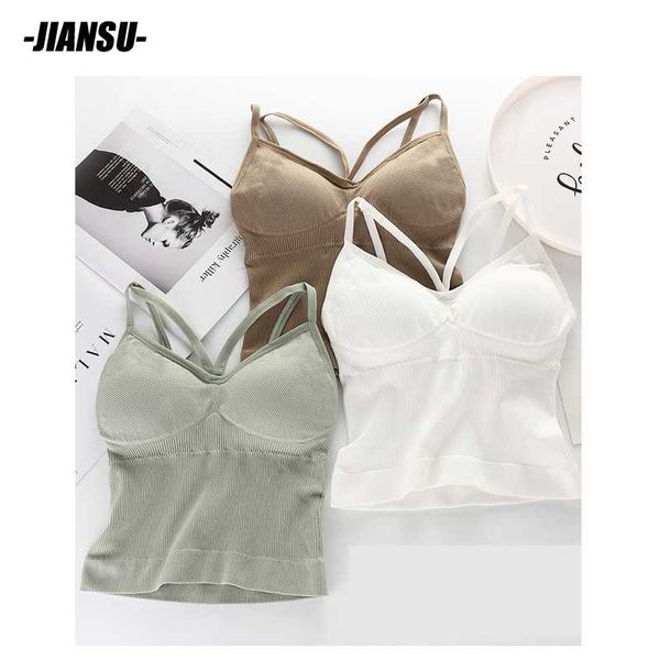 gym clothing fitness yoga bra crop thickened chest pad seamless thread wrapped without steel ring gathered sling sports, White;black
gym clothing fitness yoga bra crop thickened chest pad seamless thread wrapped without steel ring gathered sling sports, White;black