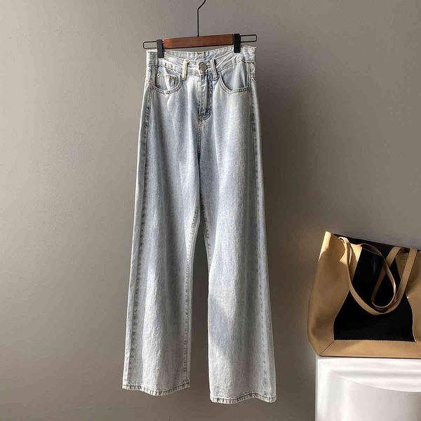 women's pants & capris light blue wide leg jeans 2021 spring korean high waist casual trousers slim straight denim zwbv, Black;white
women's pants & capris light blue wide leg jeans 2021 spring korean high waist casual trousers slim straight denim zwbv, Black;white