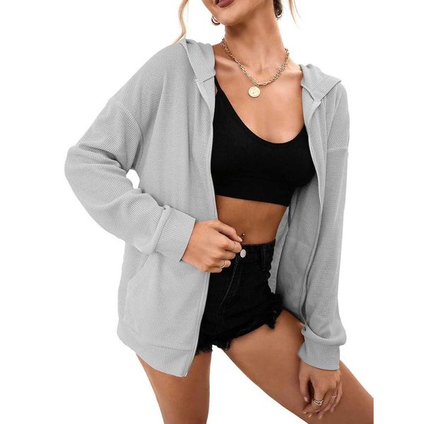 women's hoodies & sweatshirts hirigin 2021 women autumn casual hooded sweatshirt adults solid color long sleeve cardigan with pockets s, Black
women's hoodies & sweatshirts hirigin 2021 women autumn casual hooded sweatshirt adults solid color long sleeve cardigan with pockets s, Black