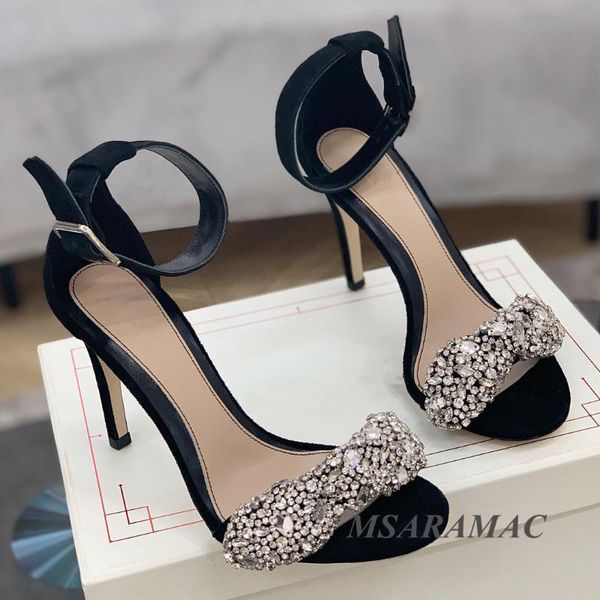 dress shoes 2021 fashion white shiny crystal open toe women's high heel sandals genuine leather all-match party, Black
dress shoes 2021 fashion white shiny crystal open toe women's high heel sandals genuine leather all-match party, Black