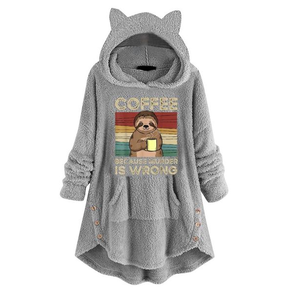 women's hoodies & sweatshirts sweatshirt women long sleeve coffe bear print pullover hoodie fleece cute printed loose with button pocke, Black
women's hoodies & sweatshirts sweatshirt women long sleeve coffe bear print pullover hoodie fleece cute printed loose with button pocke, Black