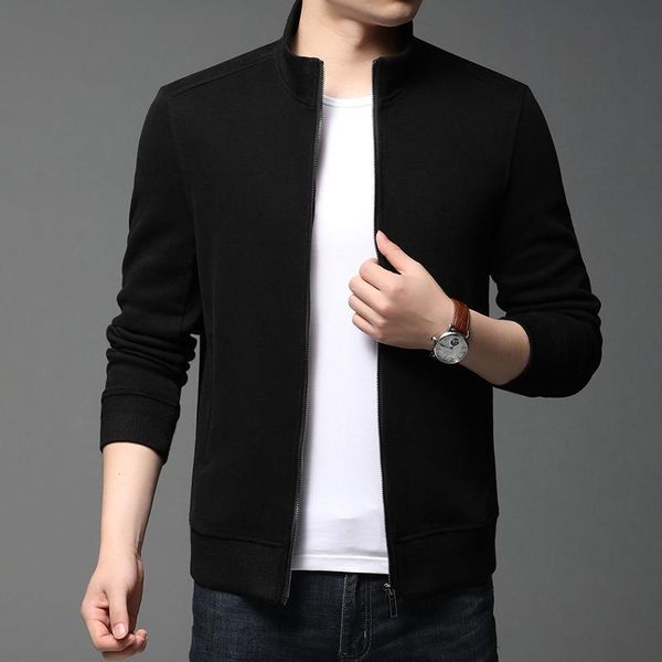 men's jackets brand casual fashion stand collar plain stylish autumn winter jacket zip up classic windbreaker coats trendy clothing, Black;brown
men's jackets brand casual fashion stand collar plain stylish autumn winter jacket zip up classic windbreaker coats trendy clothing, Black;brown