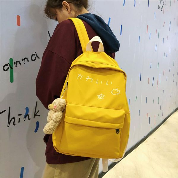 waterproof nylon backpack solid color backbag for women shoulder bag teenage girl school kawaii bags
waterproof nylon backpack solid color backbag for women shoulder bag teenage girl school kawaii bags