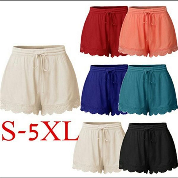 women's summer shorts plus size lace cord up solid color are comfortable and sweat wicking, White;black
women's summer shorts plus size lace cord up solid color are comfortable and sweat wicking, White;black