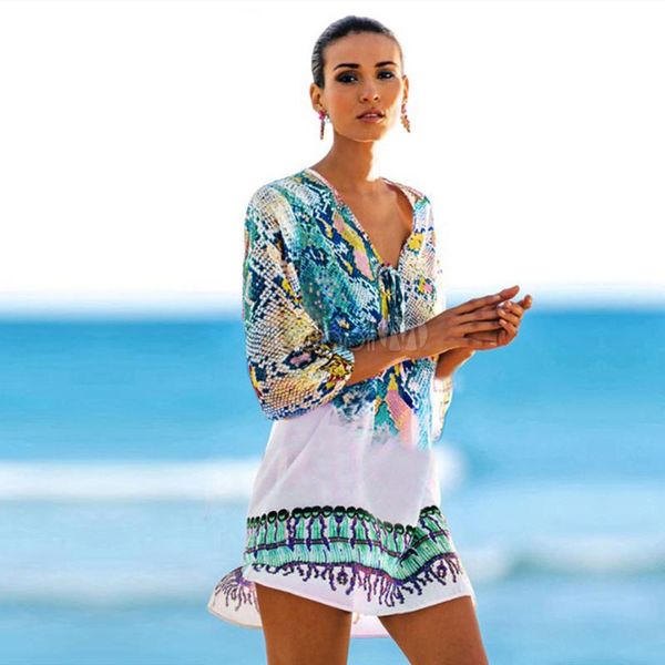 women's swimwear arrivals beach caftan swimsuit cover up print chiffon pareo women robe plage dress sarong tunic #q152, White;black
women's swimwear arrivals beach caftan swimsuit cover up print chiffon pareo women robe plage dress sarong tunic #q152, White;black