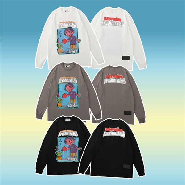 men's t-shirts hip hop men's t-shirt, long sleeve shirt, cartoon pattern, harajuku, large cotton 2021, White;black
men's t-shirts hip hop men's t-shirt, long sleeve shirt, cartoon pattern, harajuku, large cotton 2021, White;black