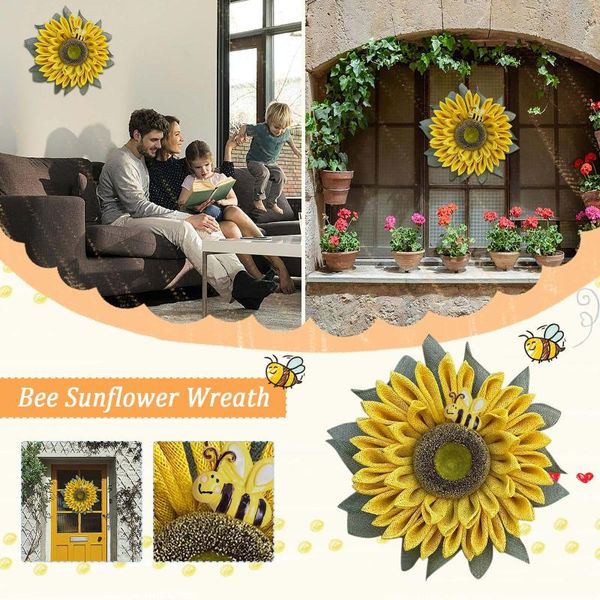 decorative flowers & wreaths 4# artificial sunflower garland simulation leaf bee wreath hanging pendants wedding decoration ornament eid mub
decorative flowers & wreaths 4# artificial sunflower garland simulation leaf bee wreath hanging pendants wedding decoration ornament eid mub