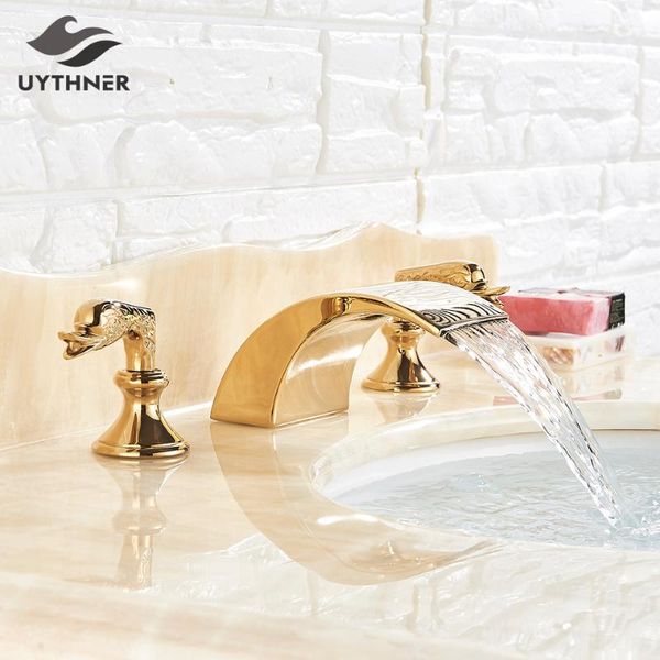bathroom sink faucets gold basin faucet wash dual handle taps deck mounted and cold water mixer tap
bathroom sink faucets gold basin faucet wash dual handle taps deck mounted and cold water mixer tap
