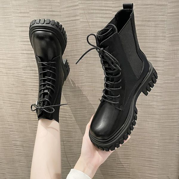 boots shoes med heel round toe lace up rock rubber flat mid calf lace-up basic solid fabric cross-tied mid-calf cotton, Black
boots shoes med heel round toe lace up rock rubber flat mid calf lace-up basic solid fabric cross-tied mid-calf cotton, Black