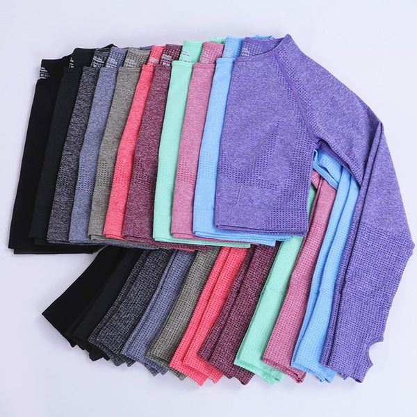 yoga outfit seamless women long-sleeved wear running fitness t-shirt women's sports high-elastic tight shirts femme
yoga outfit seamless women long-sleeved wear running fitness t-shirt women's sports high-elastic tight shirts femme