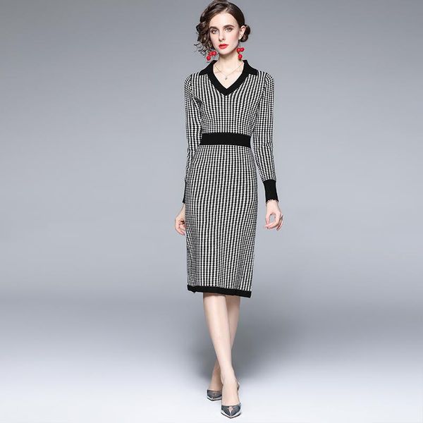 casual dresses 2021 women v-neck mid-calf a-line office lady elegant full knitting cotton party autumn, Black;gray
casual dresses 2021 women v-neck mid-calf a-line office lady elegant full knitting cotton party autumn, Black;gray
