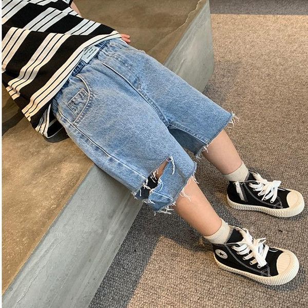 summer boys and girls fashion tassels holes solid pants trousers children casual overalls shorts jeans pant 3-7 y, Blue
summer boys and girls fashion tassels holes solid pants trousers children casual overalls shorts jeans pant 3-7 y, Blue